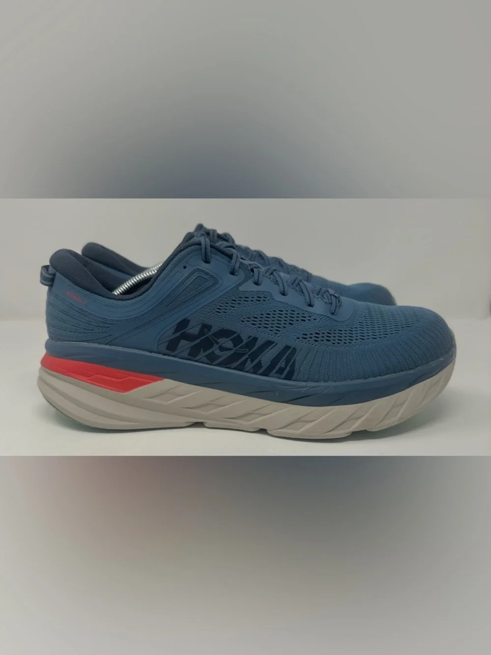 Hoka Bondi 7 Men’s Real Teal Outer Space Blue Running (Cleaned & Refreshed)